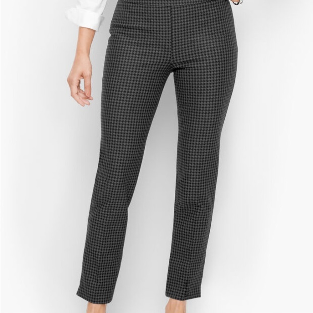 Talbots Chatham Ankle Pants Houndstooth, Size 16W